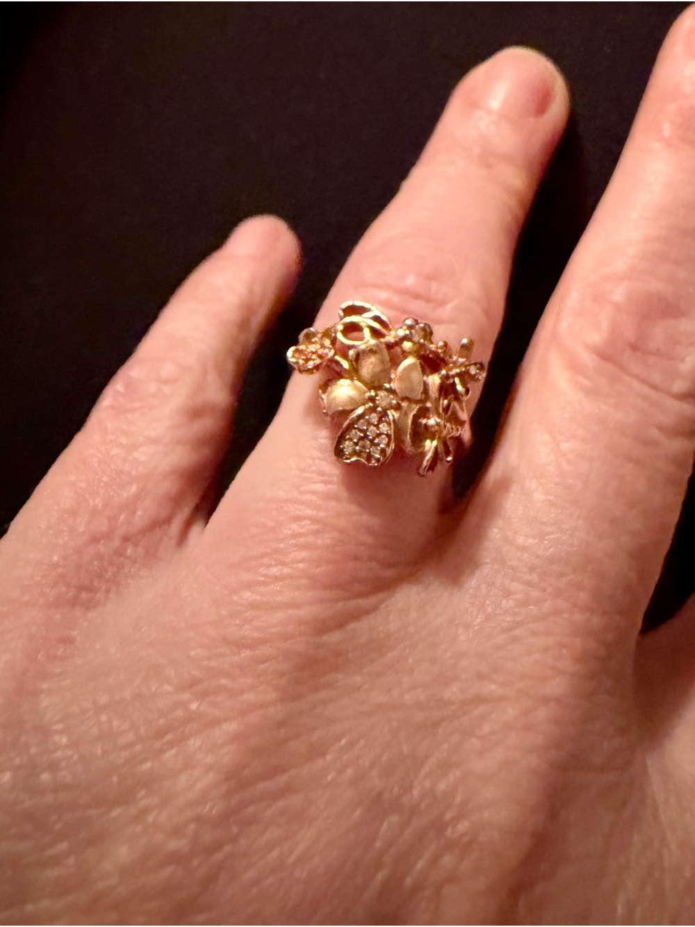Pandora Rose Wildflower Meadow Ring #187083NPRMX-Size 7- Retired - Picture 4 of 4